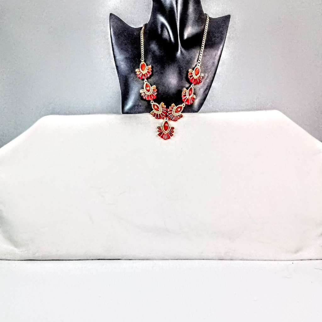 New Red/Orange Accent Necklace